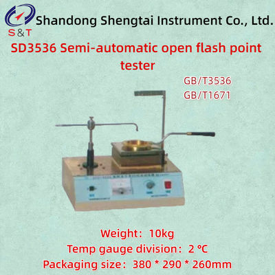 SD3536 Semi Automatic Open Flash Point Tester ASTM D92 Room Temp～400 ℃ Scale Division 2℃