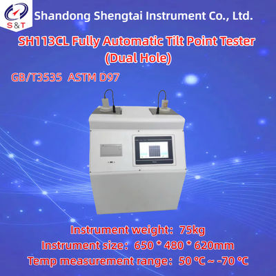 SH113CL Fully Automatic Tilt Point Tester ASTM D97 2 Holes Compressor Refrigeration