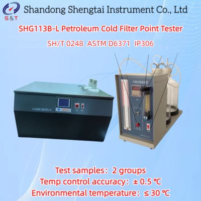 Double Hole Petroleum Cold Filtration Point Test RT ～ -35℃ Metal Bath ASTM D6371
