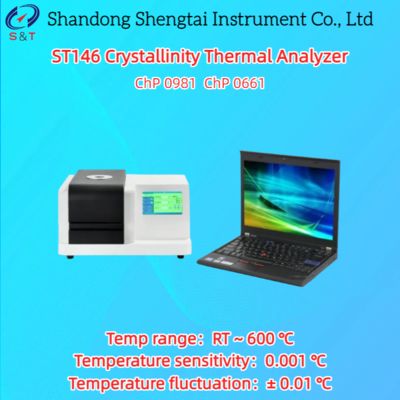 0.1-100℃/min Crystallinity Thermal Analyzer RT ～ 600℃ 24 bit color ChP0981