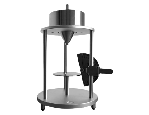 Dust Resting Angle Tester with 60°± 0.5° Cone Taper 5mm Funnel Outlet and Φ 80mm Tray