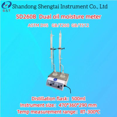 Dual Oil Moisture Meter RT-300℃ Distillation Method Manual Grease ASTM D95