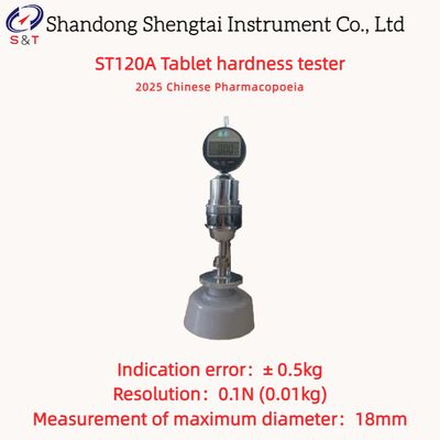 Tablet Hardness Tester 0-200N Tablet Particle Hardness LCD Digital Display ST120A