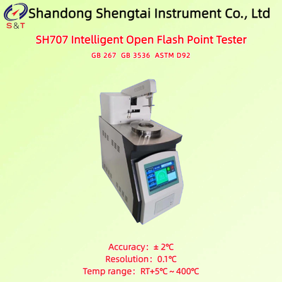 Intelligent Open Flash Point Analyzer RT+5℃～400℃ Android System Data Capacity 1G ASTM D92