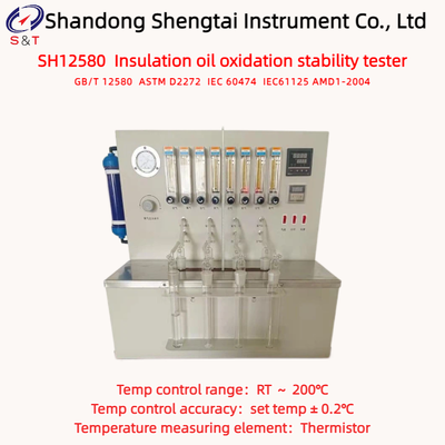 4 Channels Insulation Oil Oxidation Stability Analyzer RT ～ 200℃ RTD Temp Measurement ASTM D2272