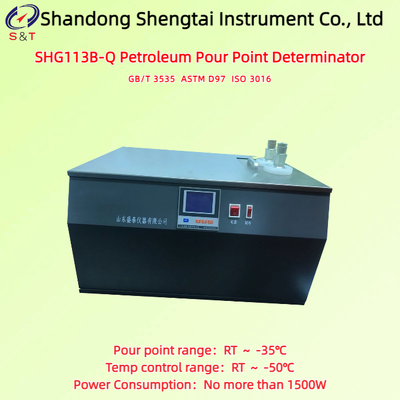 2 Holes Petroleum Pour Point Determinator RT ～ -50℃ Metal Bath Pour Point RT ～ -35℃ ASTM D97