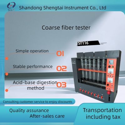 Crude Fiber Tester Feed Testing Instrument GB/T5515 And GB/T6434 Standard