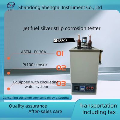 The jet fuel silver strip corrosion tester can perform four sets of experiments simultaneously.