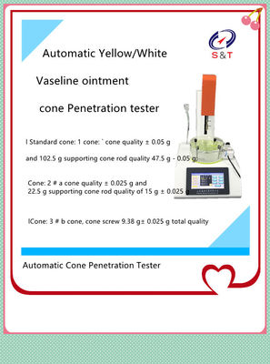 Pharmaceutical Testing Instruments Automatic Vaseline Ointment Cone Penetration Tester