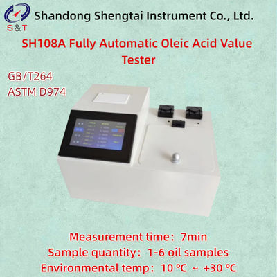Testeur entièrement automatique de la valeur de l'acide oléique ASTM D974 1-6 Précisité des échantillons d'huile ± 0,005 mgKOH/G