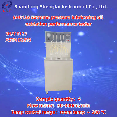 Testeur de performance d'oxydation de l'huile pour engrenages à 4 trous Débitmètre 30-300 ml/min ASTM D2893