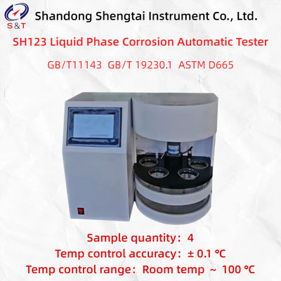 SH123 Testeur automatique de corrosion par phase liquide 4 échantillons PT100 Capteur ASTM D665