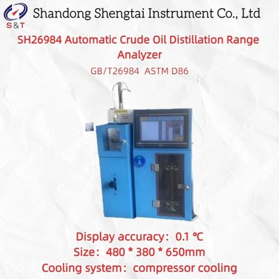 PT100 Automatic Crude Oil Distillation Range Analyzer Room temp ～ 400 ℃ ASTM D86