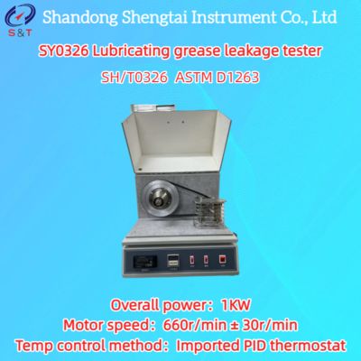 Lubricating Grease Leakage Tester Metal bath heating 660r/min ± 30r/min ASTM D1263