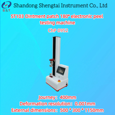 Ointment Paste 180 ° Electronic Peeling Tester 0.001mm Journey 400mm ChP 0952