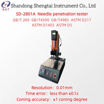 Needle Penetration Tester Asphalt Petroleum Wax 0 ～ 700 Cone Degree ASTM D1403