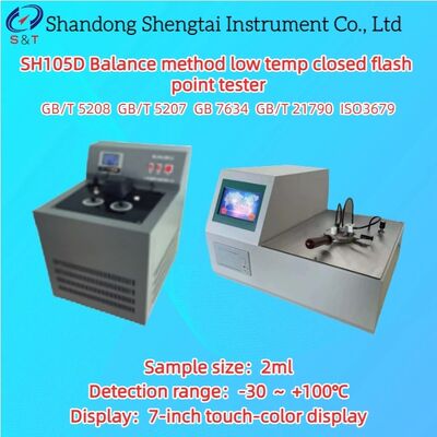Low Temp Closed Flash Point Tester -30 ～ +100℃ Equilibrium Method 2ml Sample ISO 3679