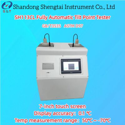 Dual Hole Fully Automatic Tilt Point Tester 0.1℃ Optical Liquid Level Detection ASTM D97