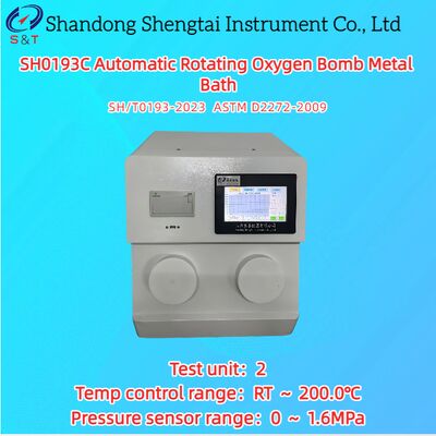 2 trous Testeur automatique de la bombe à oxygène rotative 0 ∙ 1.6MPa RT ∙ 200.0°C ASTM D2272