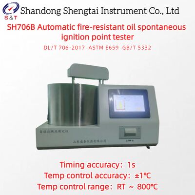 Testeur automatique du point d'allumage spontané de l'huile résistante au feu RT ₹ 800°C ASTM E659