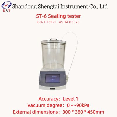 Sealing Tester Level 1 No External Gas Source Required Vacuum 0～-90kPa ASTM D3078