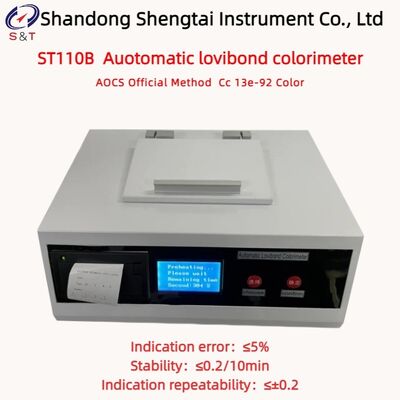 Huile de colza, colorimètre Lovibond automatique, stabilité ≤0.2/10min, CC 13e-92 couleur