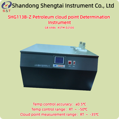 ASTM D2500 2 Holes Gear Oil Cloud Point Determination Instrument Test Range RT ～ -35℃