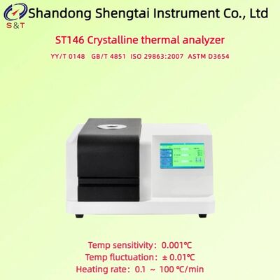 Analyseur Thermique Cristallin 0 à ±600mW Vitesse de chauffage 0,1 à 100 °C/min Conforme USP<891>