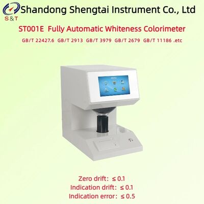 Colorimètre de blancheur entièrement automatique, coordonnées de couleur 0,0001, écran LCD numérique de 7 pouces, ASTM E313