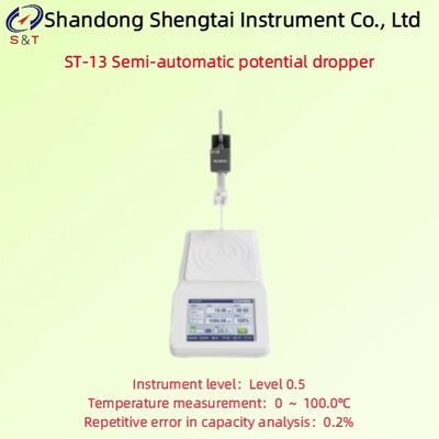 Potentiel semi-automatique de compte-gouttes PH Mesure -2.00～20.00 Mode de titrage potentiométrique ST-13
