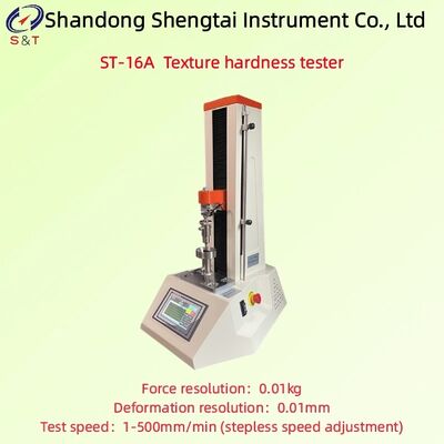 Testeur de dureté de la texture Vitesse d'essai 1 - 500 mm/min Dureté des granulés d'aliments pour animaux Affichage LCD ST-16A