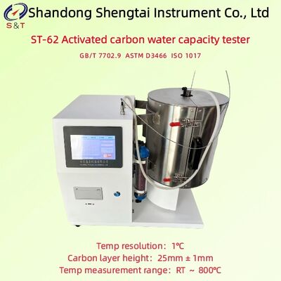 Analyseur de capacité en eau de charbon actif RT      800°C Hauteur de couche de charbon 25 ± 1 mm ASTM D3466