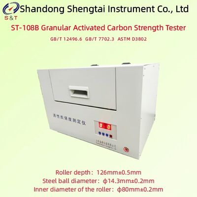 Testeur de résistance du charbon actif granulaire Vitesse 50 ± 2 tr/min Préréglage 5 min Conception d'étanchéité Astm D3802